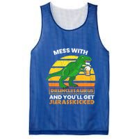Retro Tgiftrex Druncle Drunclesaurus Slogan Funny Unclesaurus Gift Mesh Reversible Basketball Jersey Tank