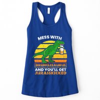 Retro Tgiftrex Druncle Drunclesaurus Slogan Funny Unclesaurus Gift Womens Tank Top