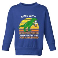 Retro Tgiftrex Druncle Drunclesaurus Slogan Funny Unclesaurus Gift Toddler Sweatshirt