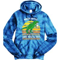 Retro Tgiftrex Druncle Drunclesaurus Slogan Funny Unclesaurus Gift Tie Dye Hoodie