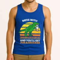 Retro Tgiftrex Druncle Drunclesaurus Slogan Funny Unclesaurus Gift Tank Top