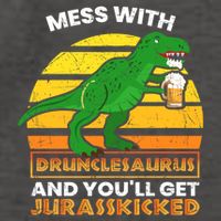 Retro Tgiftrex Druncle Drunclesaurus Slogan Funny Unclesaurus Gift Vector Backpack