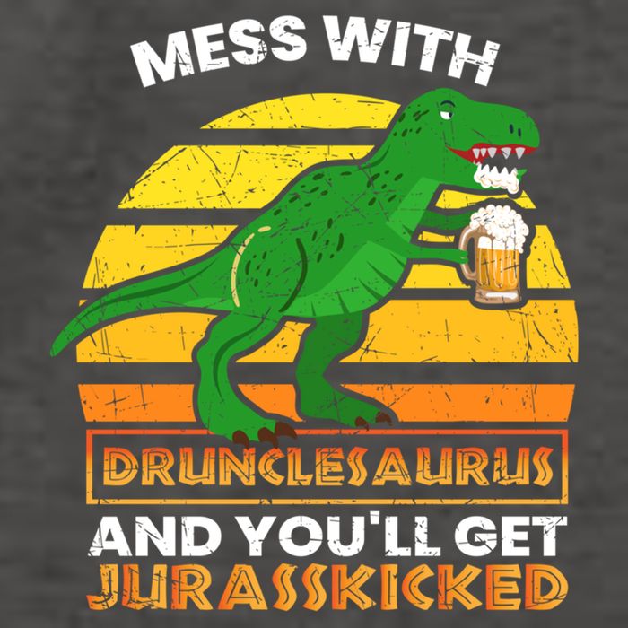 Retro Tgiftrex Druncle Drunclesaurus Slogan Funny Unclesaurus Gift Vector Backpack