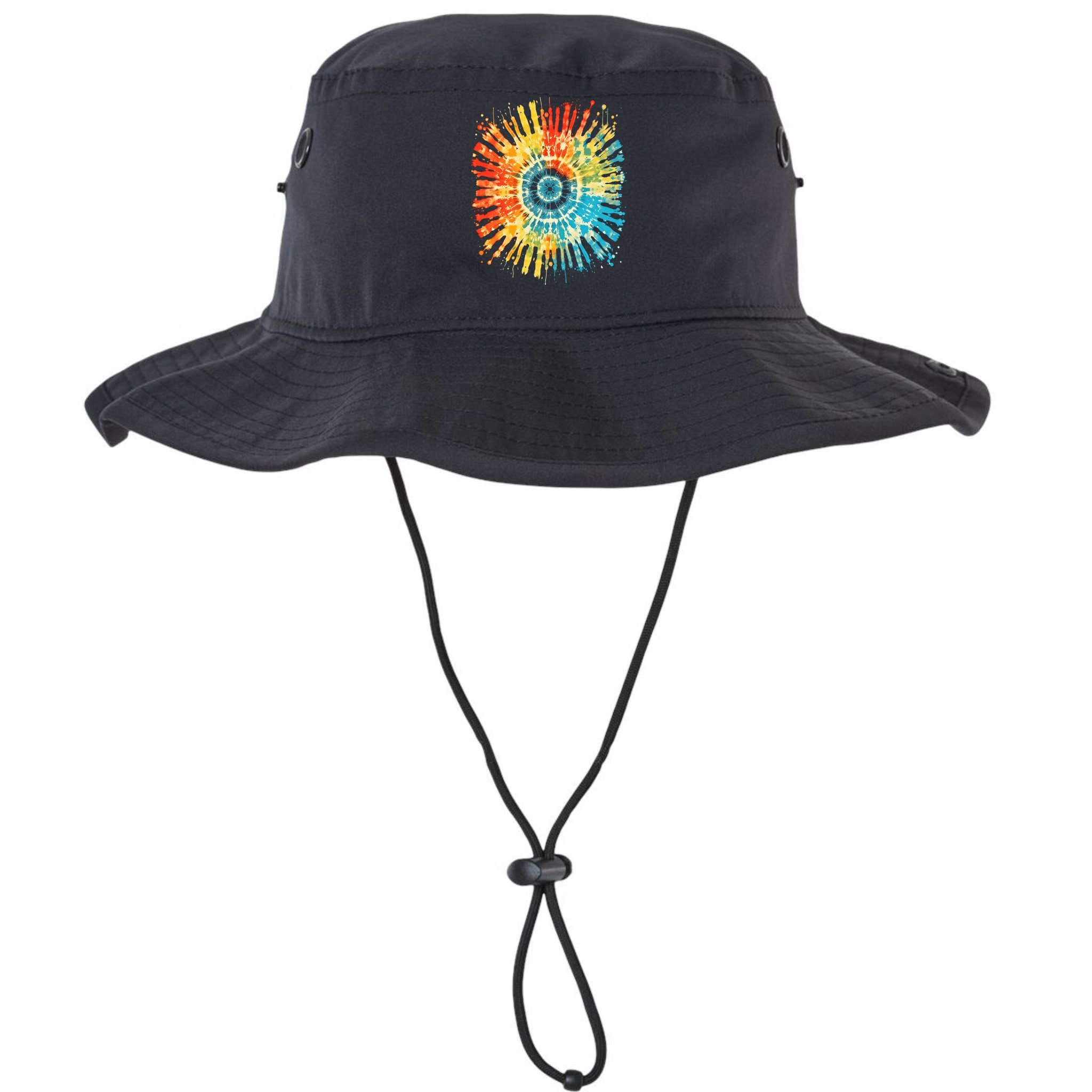Retro Tie Dye 60s 70s Hippie Aesthetic Graphic Art 100 Bucket Hat