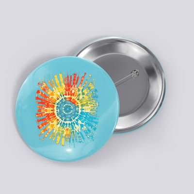 Retro Tie Dye 60s 70s Hippie Aesthetic Graphic Art 100 Button