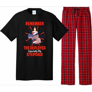 Remember The Deployed Stepdad Design Gift Pajama Set