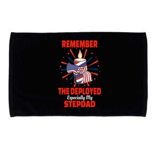 Remember The Deployed Stepdad Design Gift Microfiber Hand Towel