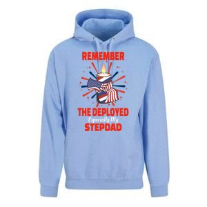 Remember The Deployed Stepdad Design Gift Unisex Surf Hoodie