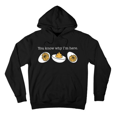 Retro Thanksgiving Dinner You Know Why IM Here Deviled Egg Hoodie