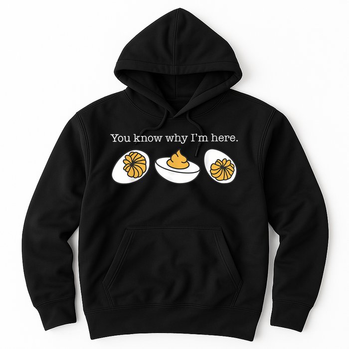 Retro Thanksgiving Dinner You Know Why IM Here Deviled Egg Hoodie