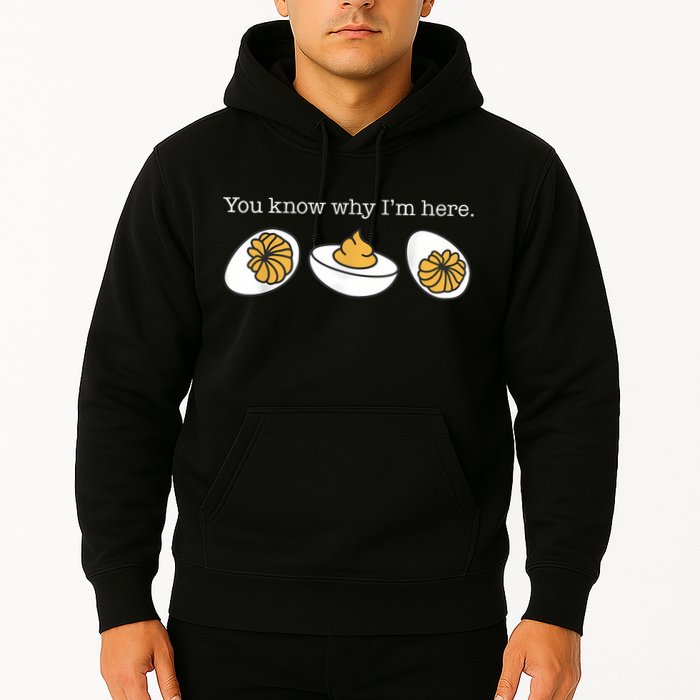 Retro Thanksgiving Dinner You Know Why IM Here Deviled Egg Hoodie