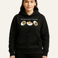Retro Thanksgiving Dinner You Know Why IM Here Deviled Egg Hoodie