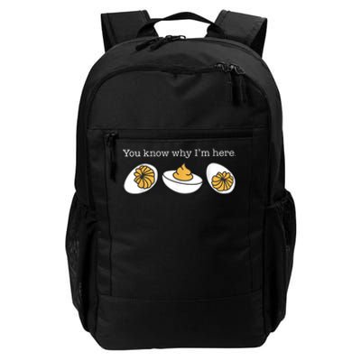 Retro Thanksgiving Dinner You Know Why IM Here Deviled Egg Daily Commute Backpack