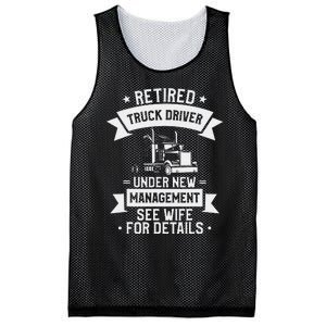 Retired Truck Driver Funny Retirement Quote For A Trucker Mesh Reversible Basketball Jersey Tank