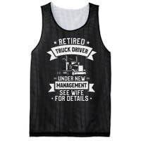 Retired Truck Driver Funny Retirement Quote For A Trucker Mesh Reversible Basketball Jersey Tank