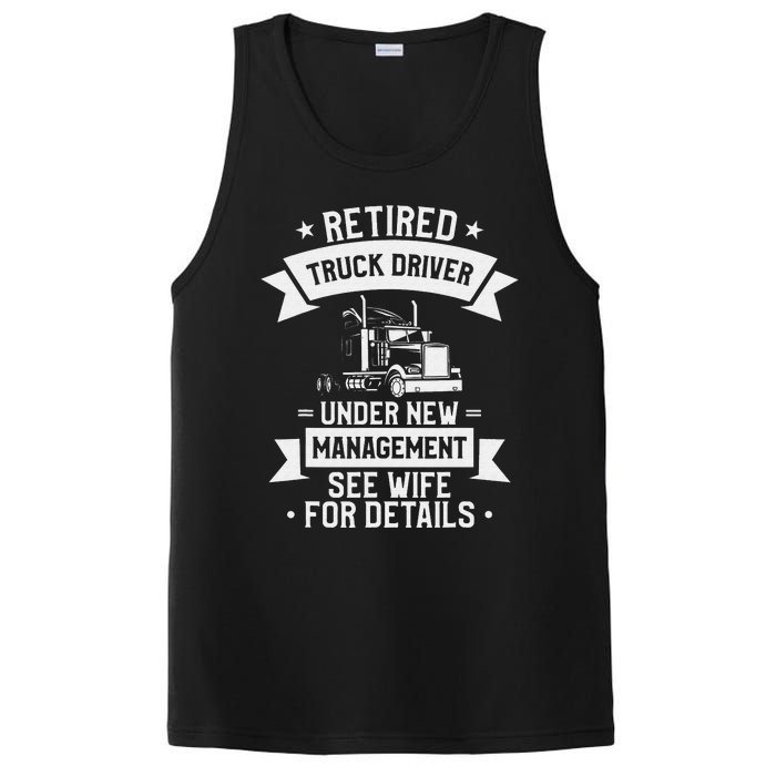 Retired Truck Driver Funny Retirement Quote For A Trucker PosiCharge Competitor Tank