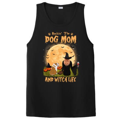 Rocking The Dog Mom And Witch Life English Bulldog Halloween Great Gift PosiCharge Competitor Tank