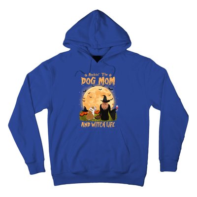 Rocking The Dog Mom And Witch Life English Bulldog Halloween Great Gift Hoodie