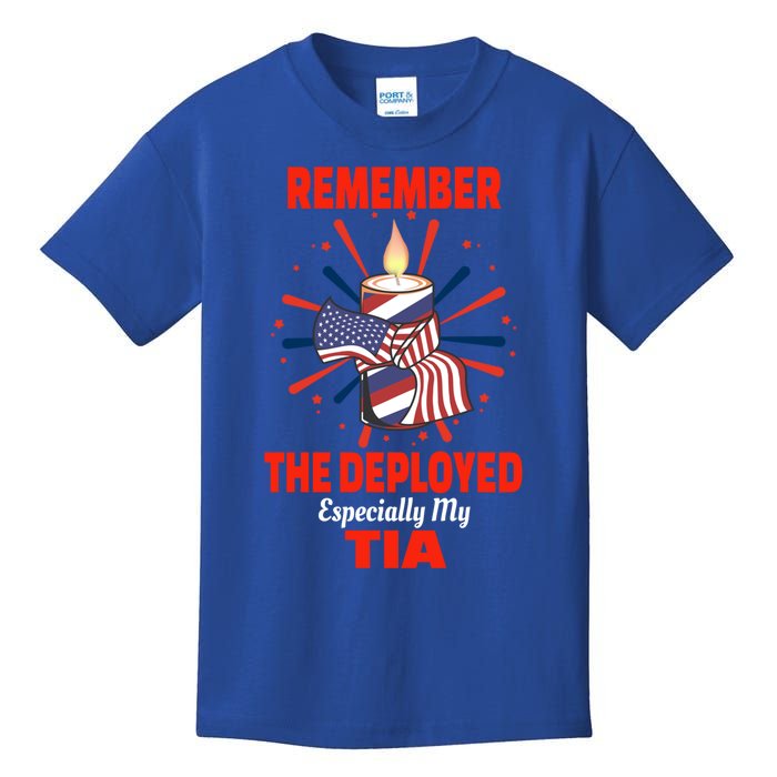 Remember The Deployed Tia Design For Sobrina Or Sobrino Gift Kids T-Shirt