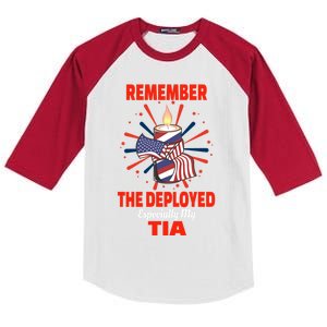 Remember The Deployed Tia Design For Sobrina Or Sobrino Gift Kids Colorblock Raglan Jersey