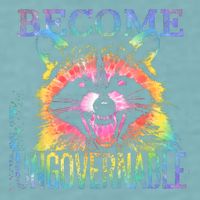 Retro Tie Dye Raccoon Become Ungovernable Funny Apparel  Sueded Cloud Jersey T-Shirt