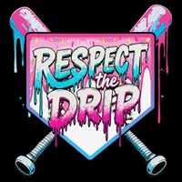 Respect The Drip Ice Cream Dripping Baseball Home Plate City Backpack
