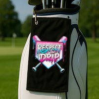 Respect The Drip Ice Cream Dripping Baseball Home Plate Golf Towel