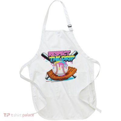 Respect The Drip Baseball Bat Glove Ice Cream Drip Apron