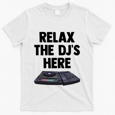Relax The DjS Here Turntable Music Equalizer T-Shirt