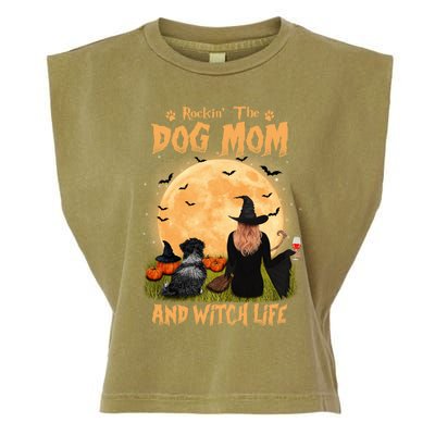 Rocking The Dog Mom And Witch Life Havanese Halloween Gift Garment-Dyed Women's Muscle Tee