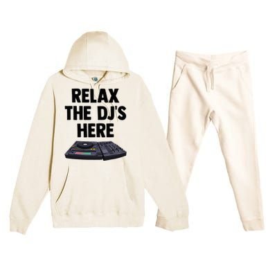 Relax The DjS Here Turntable Music Equalizer Premium Hooded Sweatsuit Set