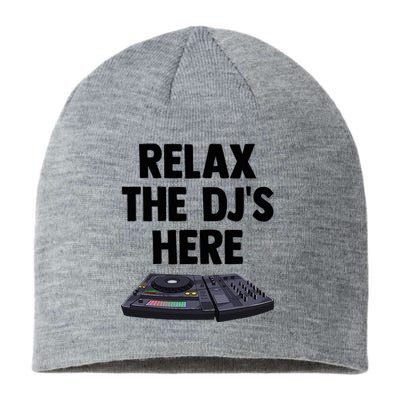 Relax The DjS Here Turntable Music Equalizer Sustainable Beanie