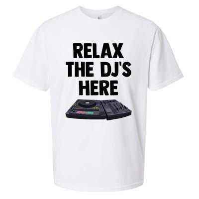 Relax The DjS Here Turntable Music Equalizer Sueded Cloud Jersey T-Shirt