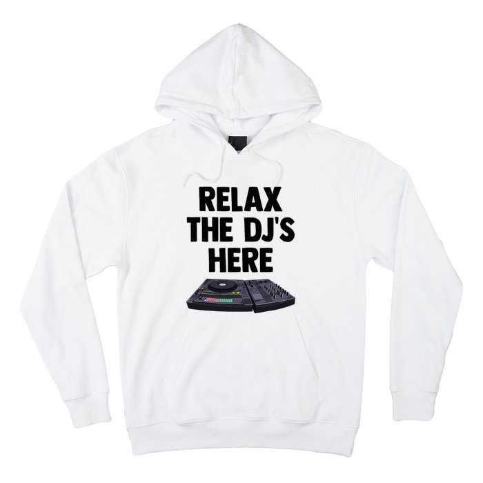 Relax The DjS Here Turntable Music Equalizer Hoodie