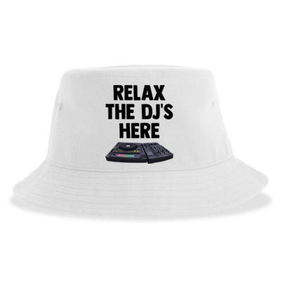 Relax The DjS Here Turntable Music Equalizer Sustainable Bucket Hat