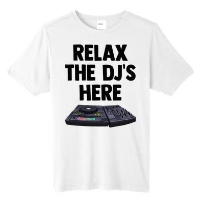 Relax The DjS Here Turntable Music Equalizer Tall Fusion ChromaSoft Performance T-Shirt