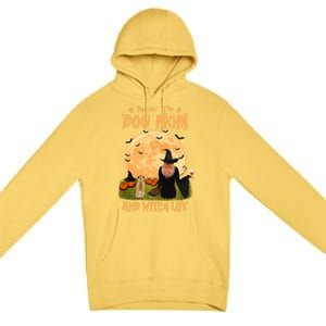 Rocking The Dog Mom And Witch Life Pug Halloween Gift Premium Pullover Hoodie