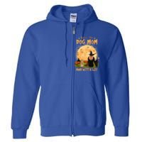 Rocking The Dog Mom And Witch Life Pug Halloween Gift Full Zip Hoodie