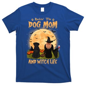 Rocking The Dog Mom And Witch Life Rottweiler Halloween Meaningful Gift T-Shirt