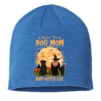 Rocking The Dog Mom And Witch Life Rottweiler Halloween Meaningful Gift Sustainable Beanie