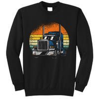 Retro Truck Driver Semi Trailer Truck Vintage Sweatshirt