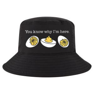 Retro Thanksgiving Dinner You Know Why IM Here Deviled Egg Cool Comfort Performance Bucket Hat