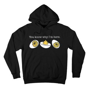 Retro Thanksgiving Dinner You Know Why IM Here Deviled Egg Hoodie