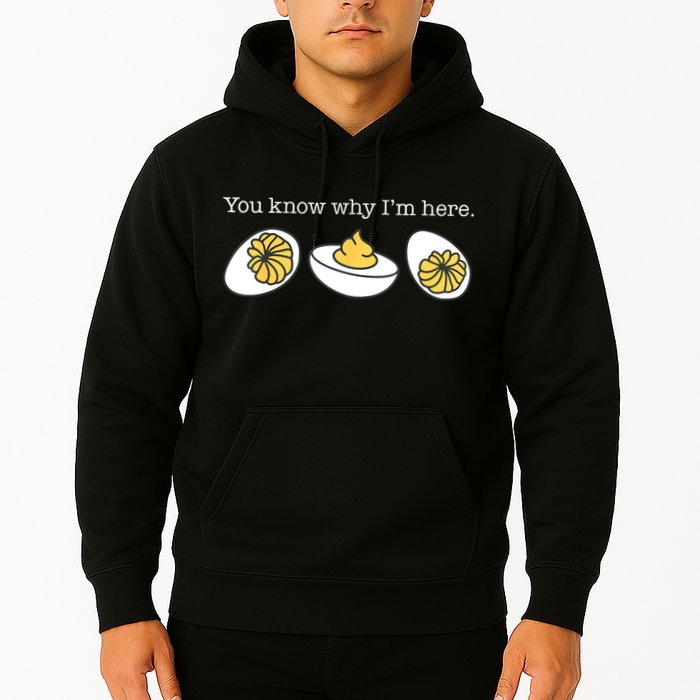Retro Thanksgiving Dinner You Know Why IM Here Deviled Egg Hoodie