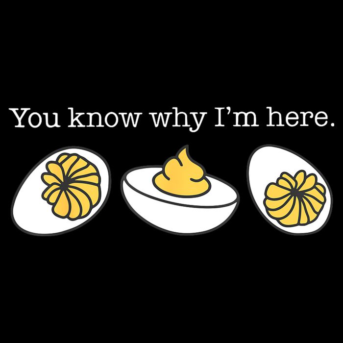 Retro Thanksgiving Dinner You Know Why IM Here Deviled Egg Drawstring Bag
