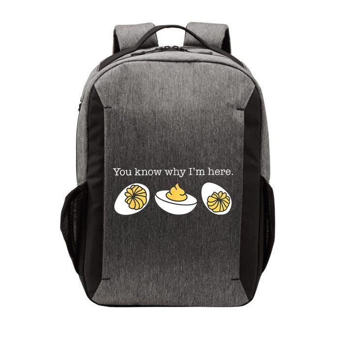 Retro Thanksgiving Dinner You Know Why IM Here Deviled Egg Vector Backpack