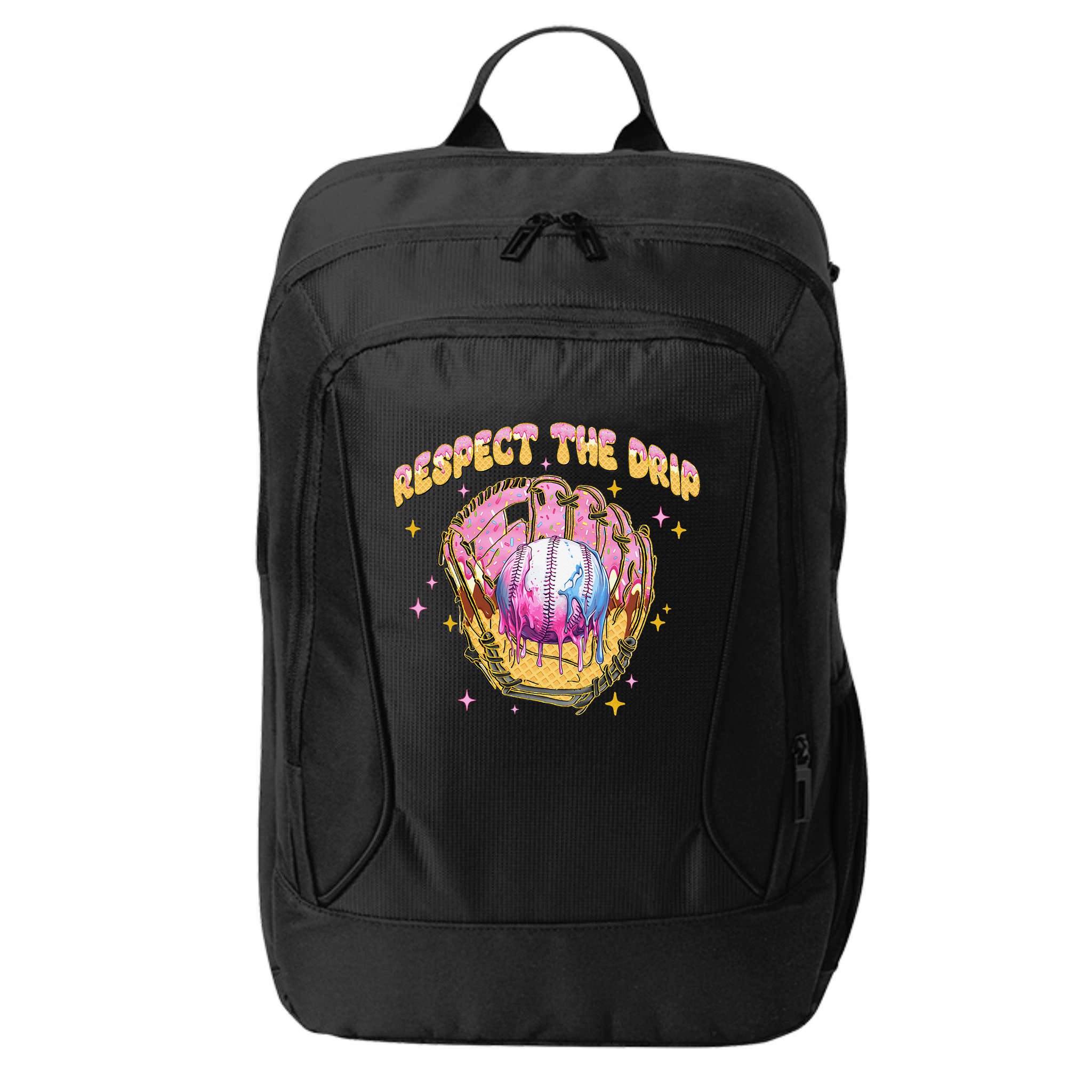 Respect The Drip Baseball Ice Cream Sport Game Day City Backpack
