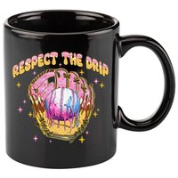 Respect The Drip Baseball Ice Cream Sport Game Day 11oz C Handle Ceramic Mug