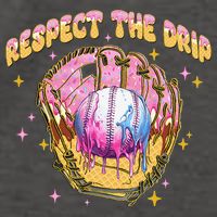 Respect The Drip Baseball Ice Cream Sport Game Day Vector Backpack