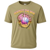 Respect The Drip Baseball Ice Cream Sport Game Day Cooling Performance Crew T-Shirt